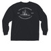 100th Anniversary Pocket Short/Long Sleeve&nbsp;, a Black Comfort Colors Long Sleeve Pocket Tee (back-view)