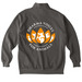 Zip Ups with Front and Back Logo (dark), a Pepper Comfort Colors Quarter Zip Pullover (back-view)