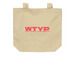 WTYP Tote Bag, a Oyster Organic Cotton Tote Bag