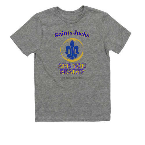 North Elementary School Shirt Fundraiser, a Aluminum Grey Allmade Youth Eco Triblend Tee
