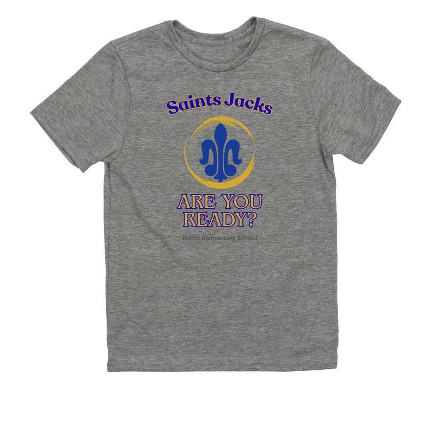 North Elementary School Shirt Fundraiser, a Aluminum Grey Allmade Youth Eco Triblend Tee