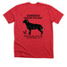 Big Dog Butcher Chart, a Heather Red Premium Unisex Tee