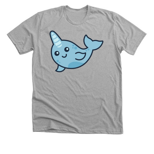 Big Logo, a Athletic Heather Premium Unisex Tee
