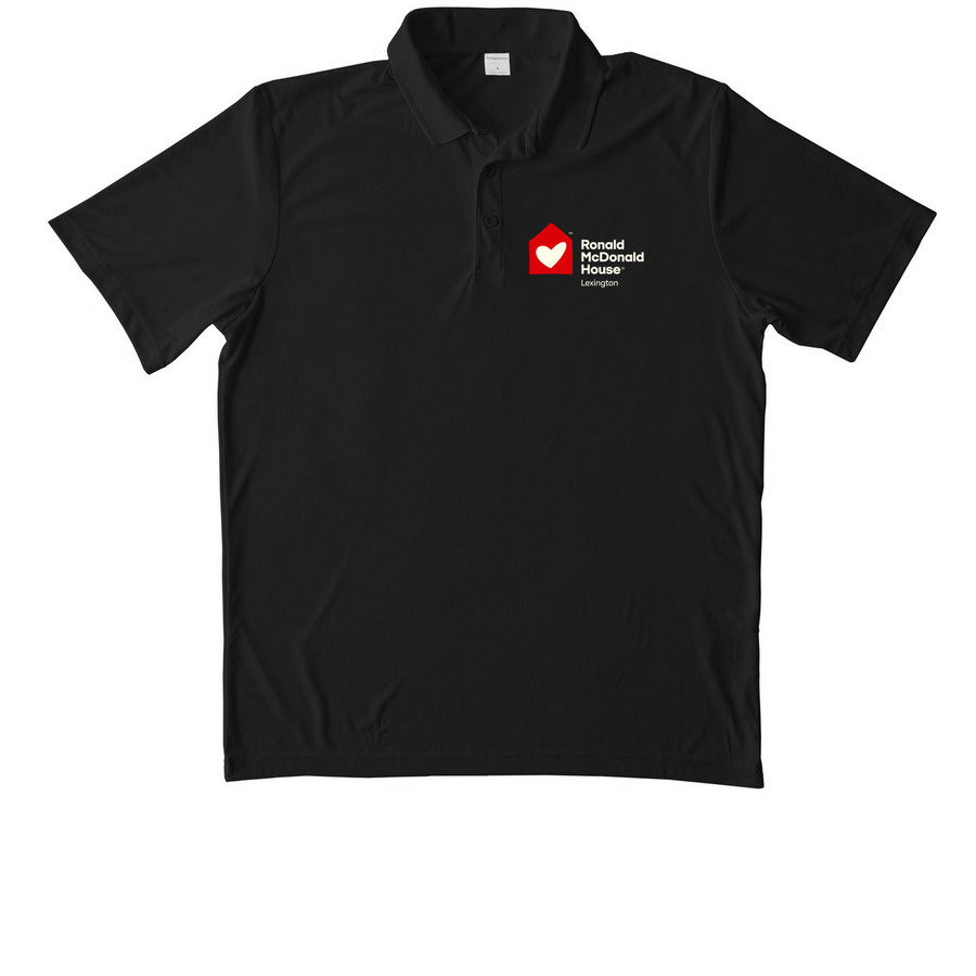 Polos, a Black Unisex Performance Polo