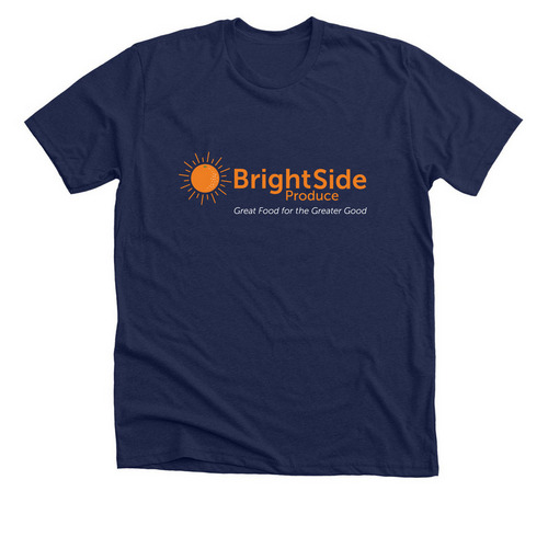 BrightSide Produce, new logo!, a Solid Navy Blend Premium Unisex Tee