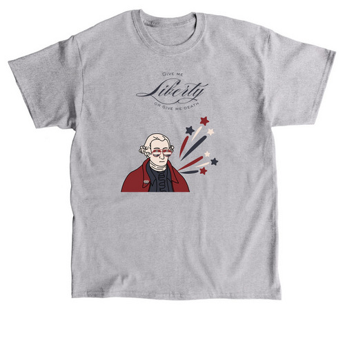 Patrick Henry, a Sport Grey Classic Unisex Tee