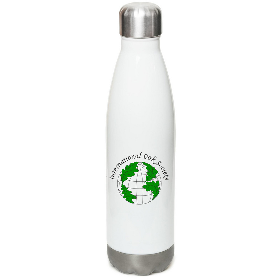IOS Water Bottle, a White Stainless Steel Water Bottle
