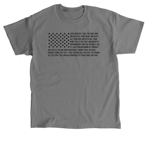 Flag Commandment, a Charcoal Classic Unisex Tee