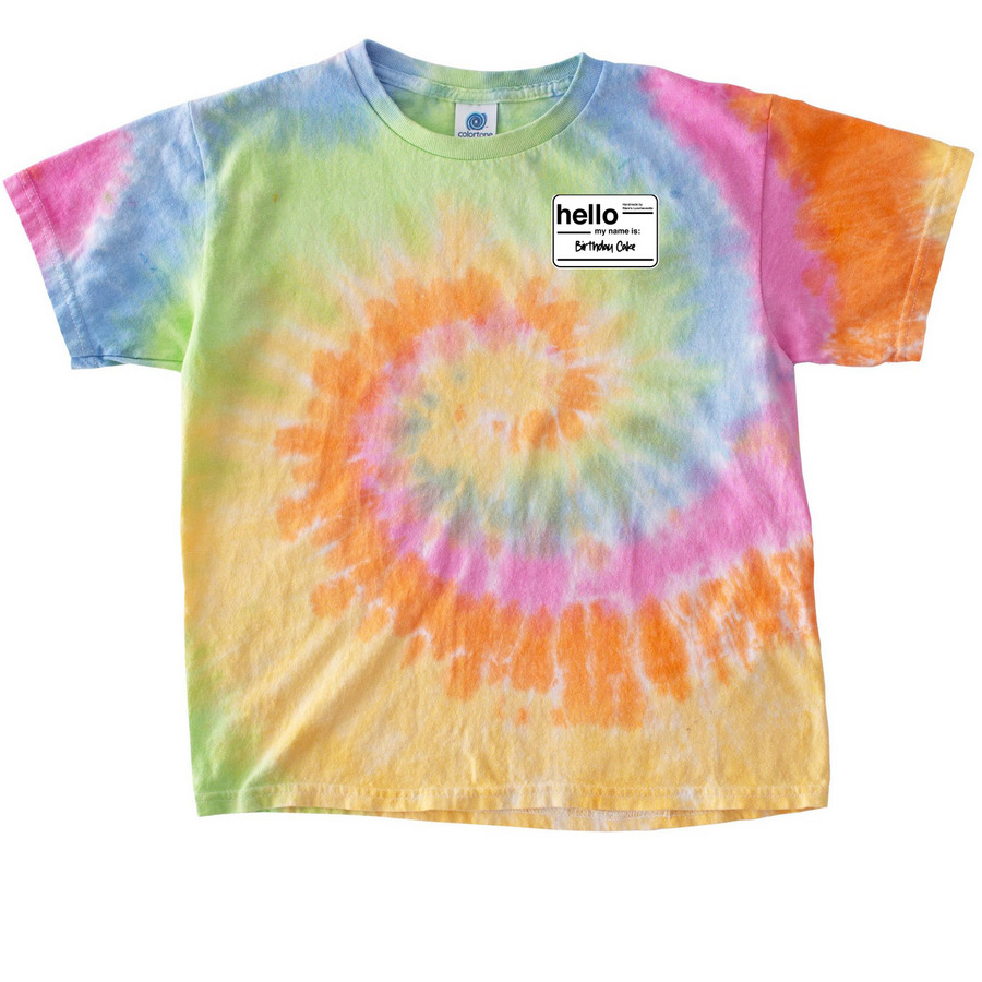 BIRTHDAY CAKE BY STAM'S LUNCHEONETTE, a Eternity Youth Tie Dye Tee