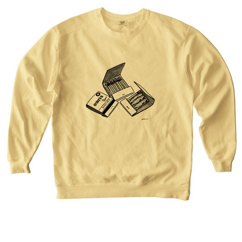 Creature Screecher Art - Fish Matches, a Butter Comfort Colors Crewneck Sweatshirt