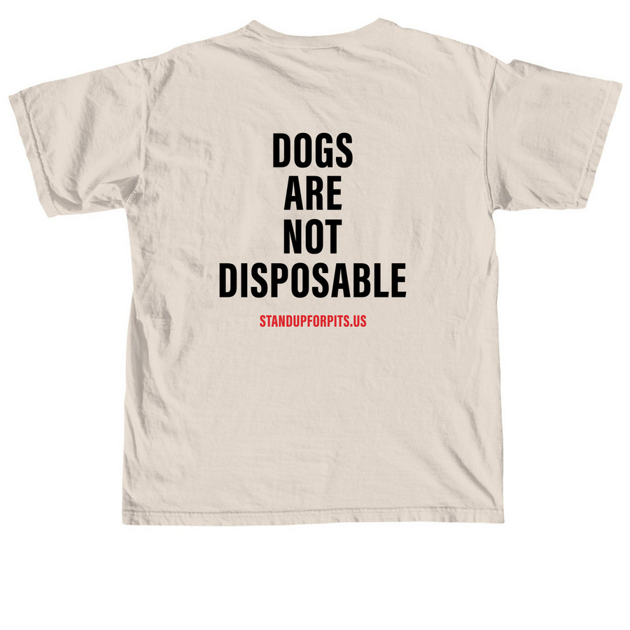 BAN BREEDING - SALLY, a Ivory Comfort Colors Unisex Tee (back-view)