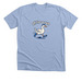 off for a run, a Heather Baby Blue Premium Unisex Tee