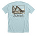 Peace be with y'all., a Heather Ice Blue Premium Unisex Tee (back-view)