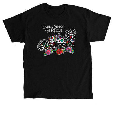 June's Senior Cat Rescue, a Black Classic Unisex Tee