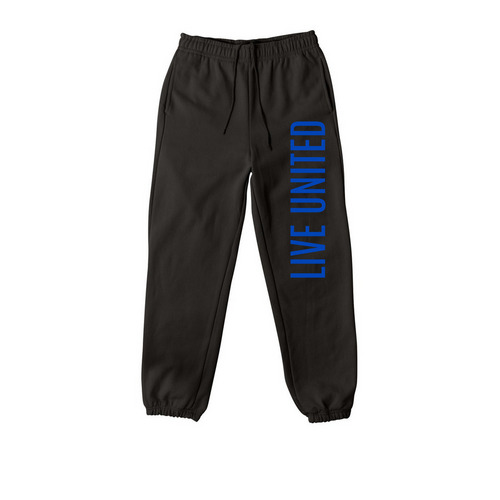 LIVE UNITED, a Black Premium Heavyweight Jogger