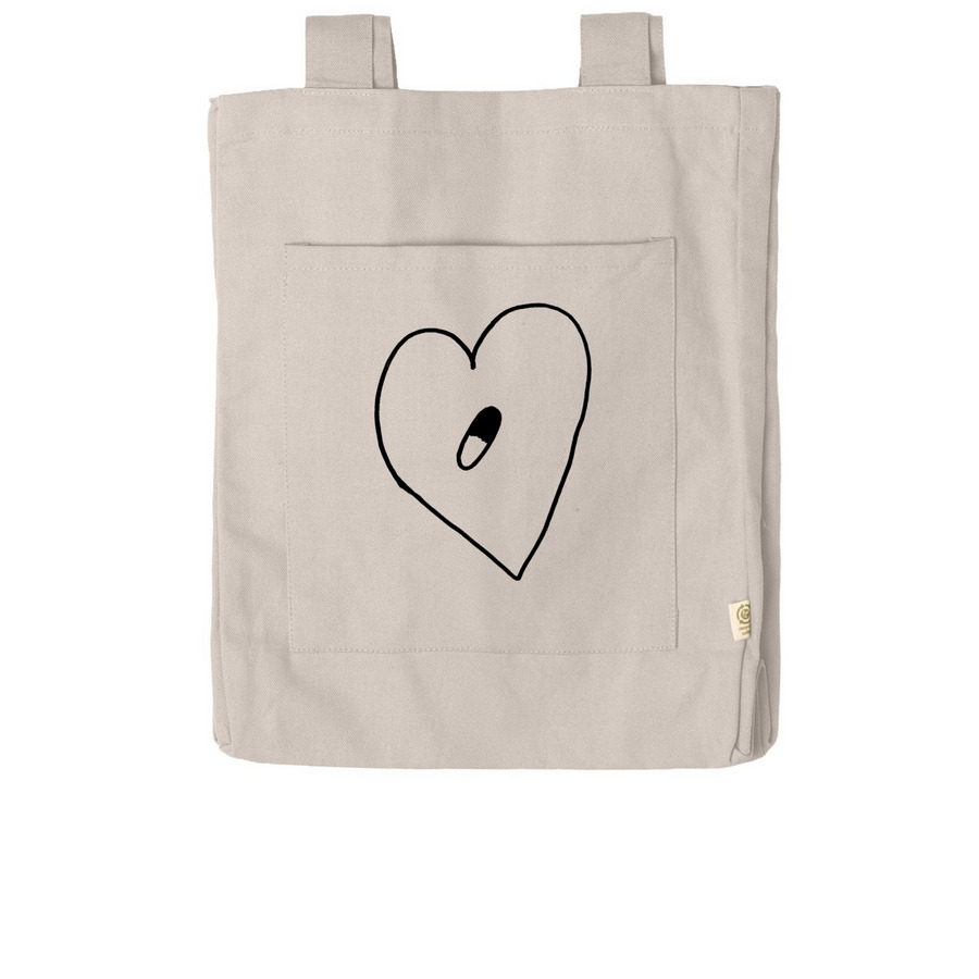 BIG LOVE = STRONG MEDICINE TOTE, a Pumice Reclaimist Everywhere Tote Bag