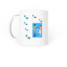CALEB STEWART MUG, a White Coffee Mug (back-view)