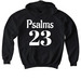 psalms 23, a Black Softstyle Youth Pullover Hoodie