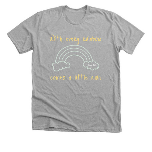 With Every Rainbow..., a Athletic Heather Premium Unisex Tee