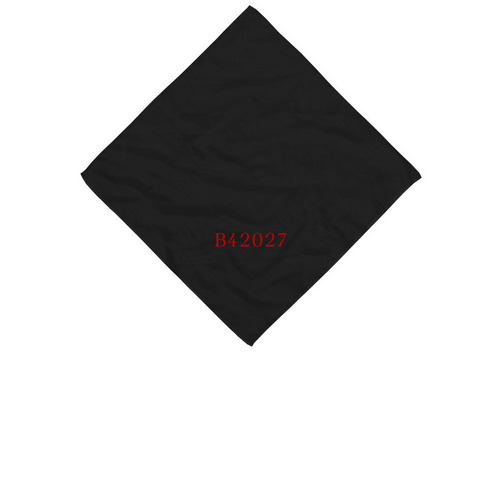 B4 2027 Bandana, a Black Cotton Bandana