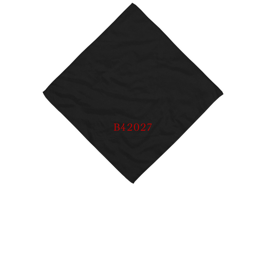 B4 2027 Bandana, a Black Cotton Bandana