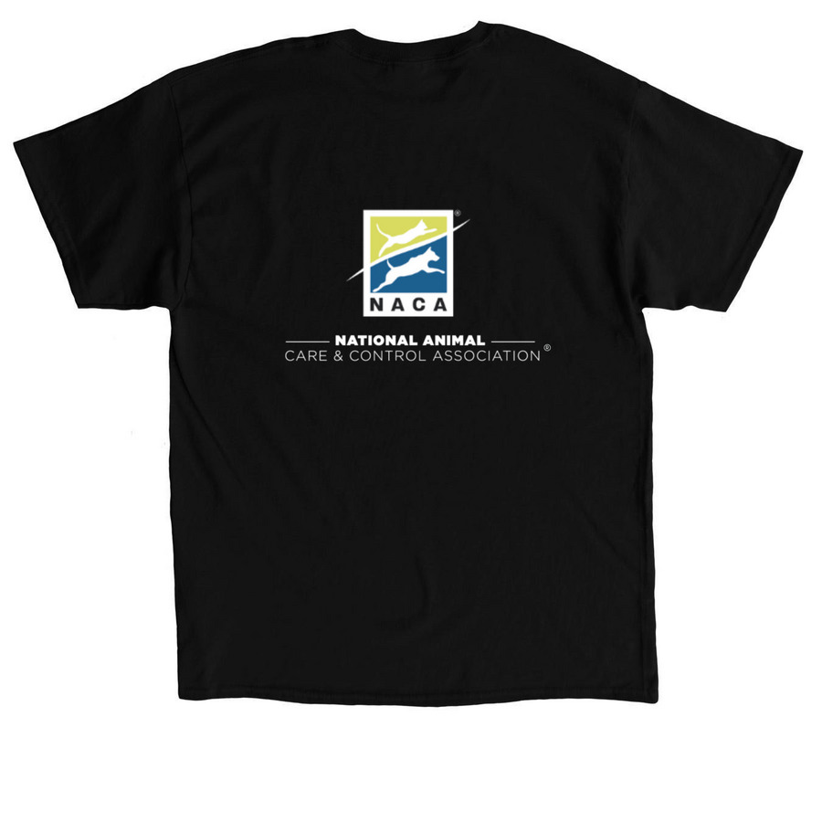 NACA T-Shirt, a Black Classic Unisex Tee (back-view)