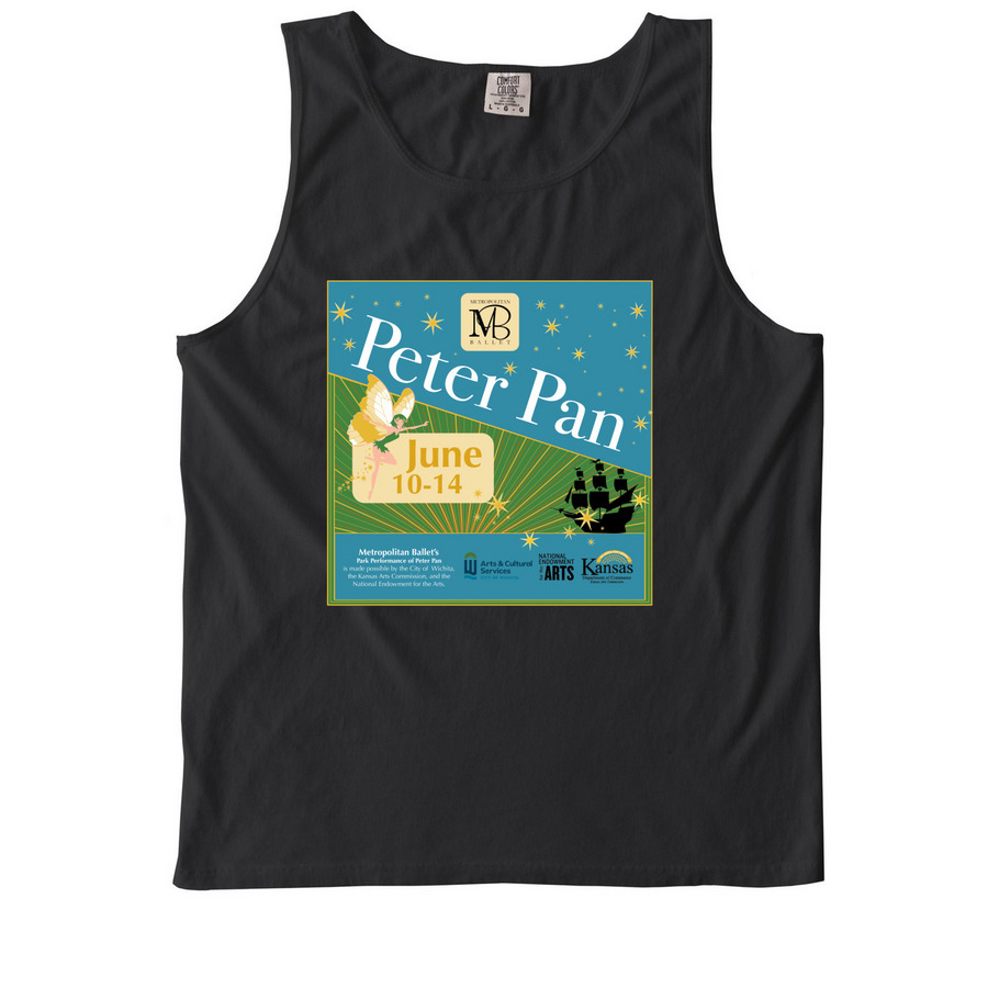 2026 Peter Pan Wear- Tank, a Black Comfort Colors Tank Top