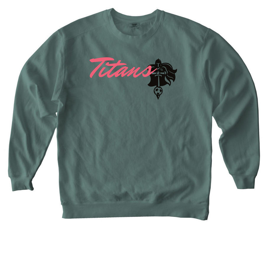 Lady Titans Soccer&nbsp;, a Blue Spruce Comfort Colors Crewneck Sweatshirt