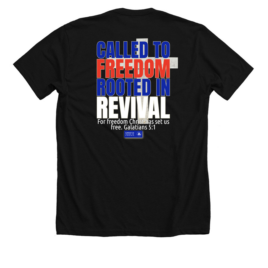 SonRise LIMITED TIME Red White Blue, a Solid Black Blend Premium Unisex Tee (back-view)
