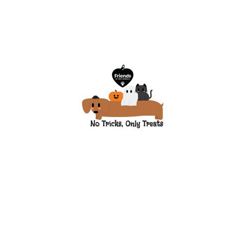 No Tricks, Only Treats - Sticker, a White Kiss Cut Sticker
