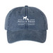 Pets In Need ? General ? Cap, a Navy Printed Pigment Dye Baseball Cap