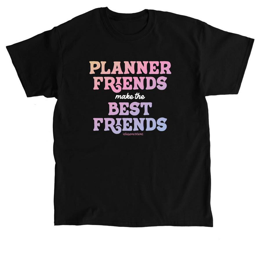 KAD Wear - Planner Friends, a Black Classic Unisex Tee