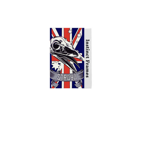 Straya Flag, a White 12" x 18" Yard Flag