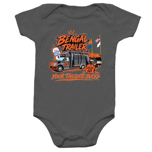 Baby BT, a Charcoal Infant Onesie