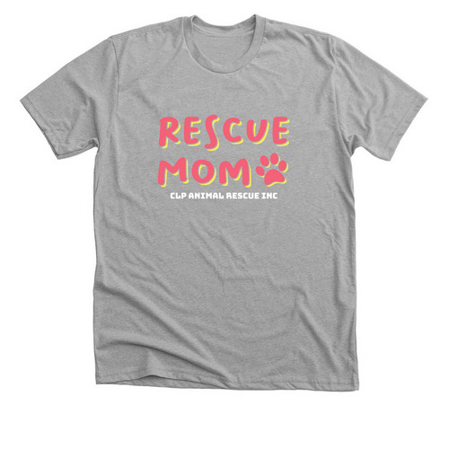 Rescue mom, a Athletic Heather Premium Unisex Tee
