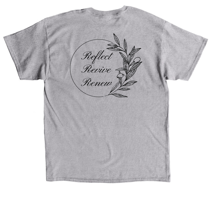 UBC 55th Anniversary T-Shirt, a Sport Grey Classic Unisex Tee (back-view)