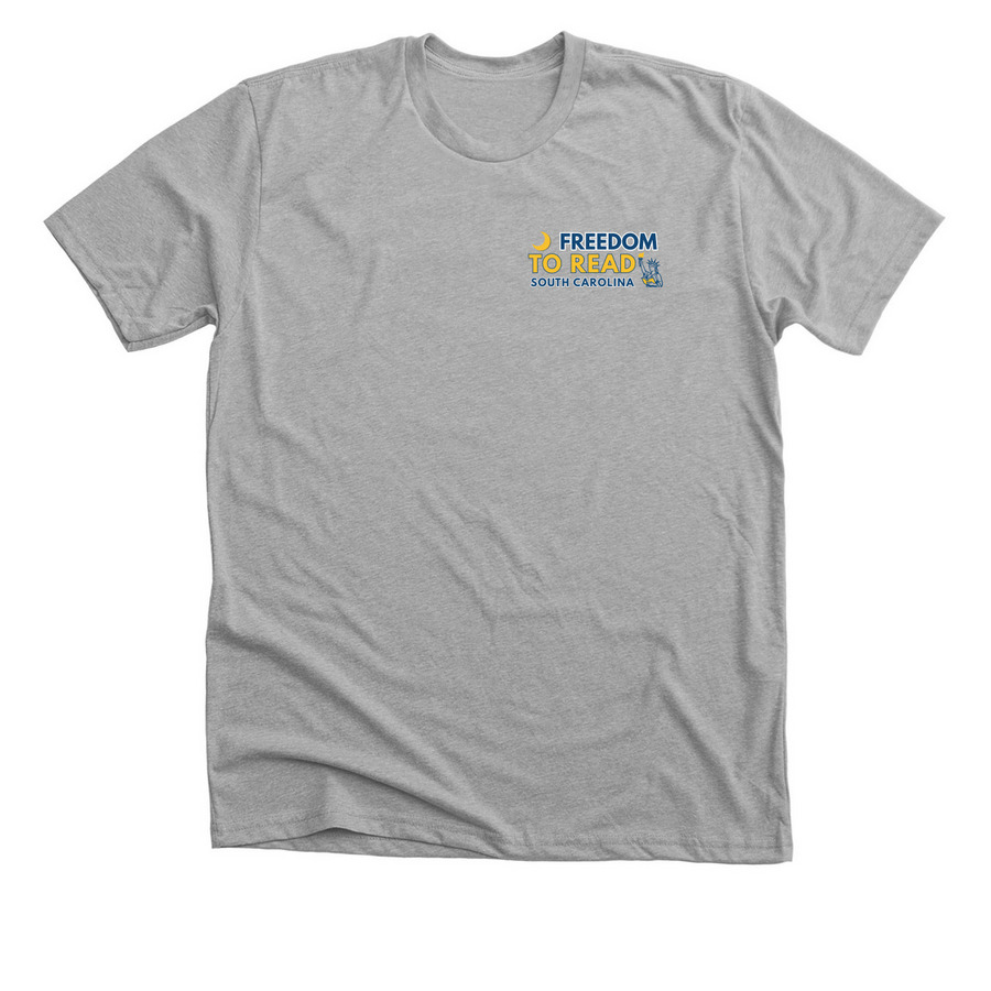 Freedom to Read SC, a Athletic Heather Premium Unisex Tee