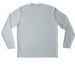 Lupus Colorado Activewear, a Silver Unisex Performance Long Sleeve Tee (back-view)