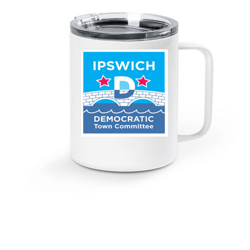 IDTC Travel Mug, a White Stainless Steel Travel Mug