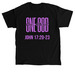 One God One Church (Purple), a Black Classic Unisex Tee