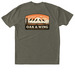 Oak & Wing Dove Season, a Military Green Triblend Tee (back-view)