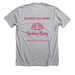 I WILL NOT STAY SILENT, a Athletic Heather Premium Unisex Tee (back-view)