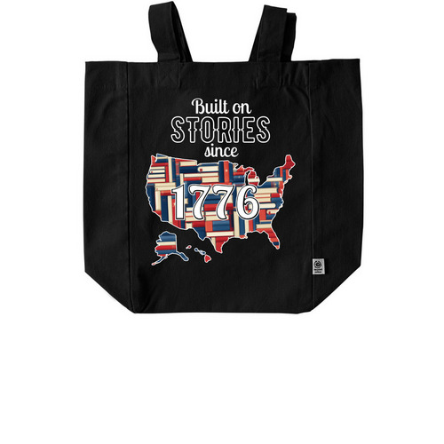 Built on Stories Since 1776: Tote HPL, a Black Recycled Cotton Tote Bag