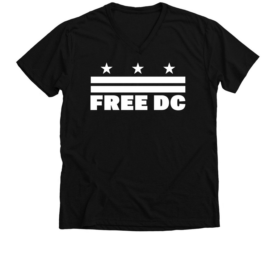 Free DC T-Shirts / Sweatshirts, a Solid Black Blend Premium V-Neck Tee