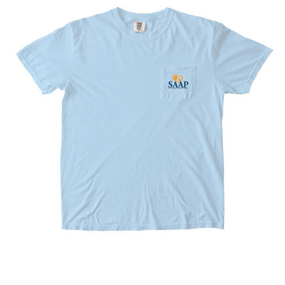 Rescue Looks Good On You, a Chambray Comfort Colors Pocket Tee