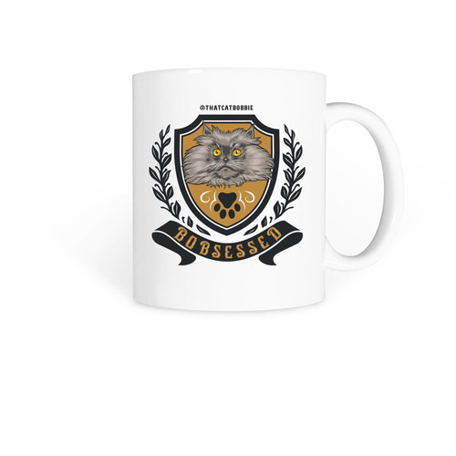 Varsity Bobbie Mugs, a White Coffee Mug