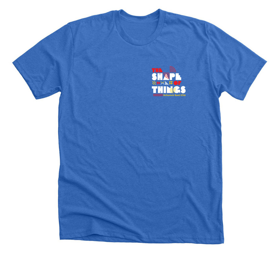 McGavock Marching Band 2026 Theme, a Heather True Royal Premium Unisex Tee