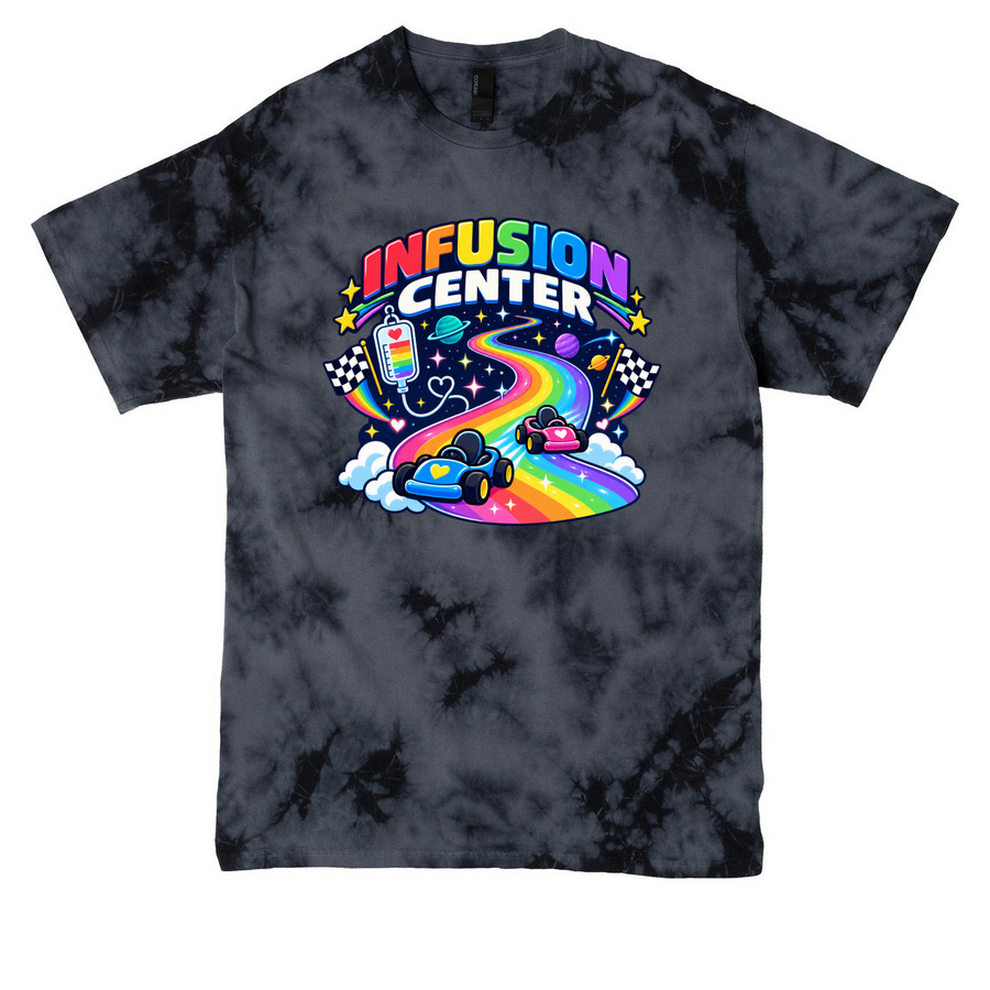 Halloween 2026, a Black Crystal Tie Dye Tee