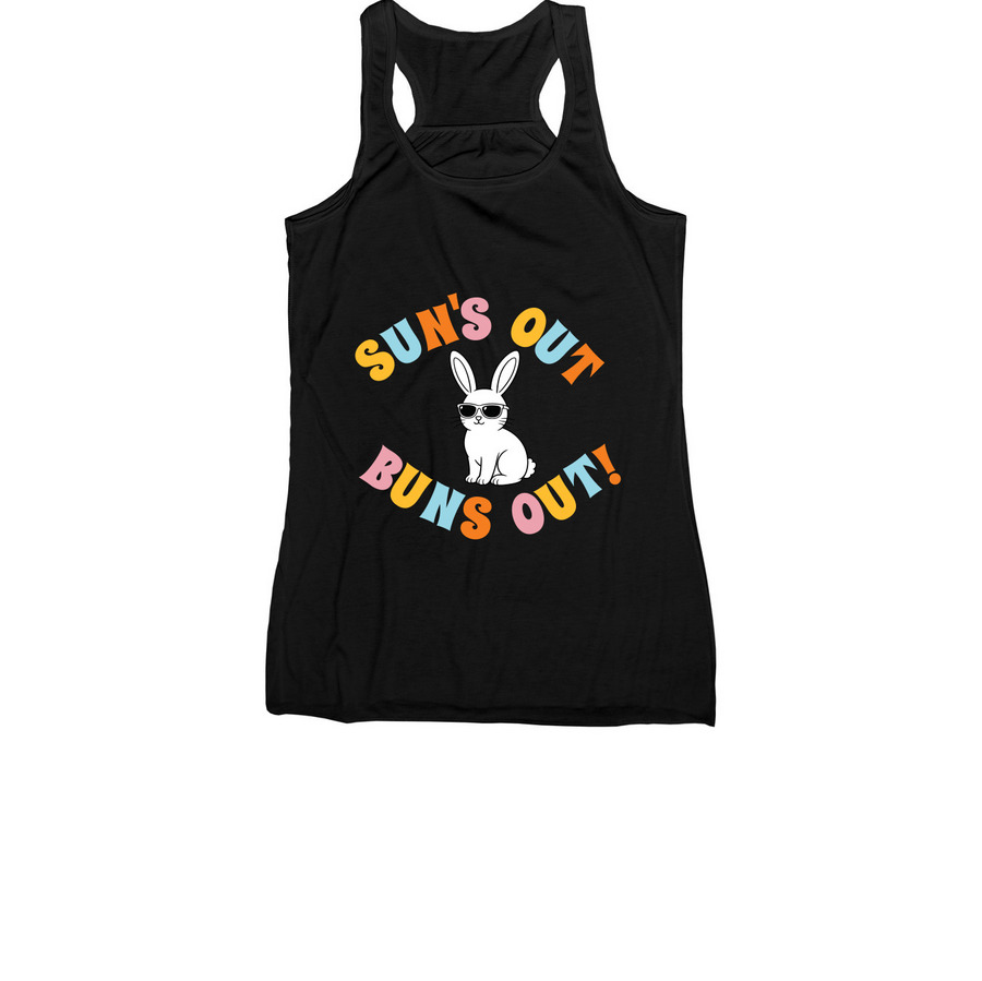 Sun's Out, Buns Out!, a Black Women's Racerback