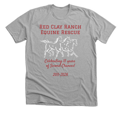 Celebrate Horse Rescue!, a Athletic Heather Premium Unisex Tee